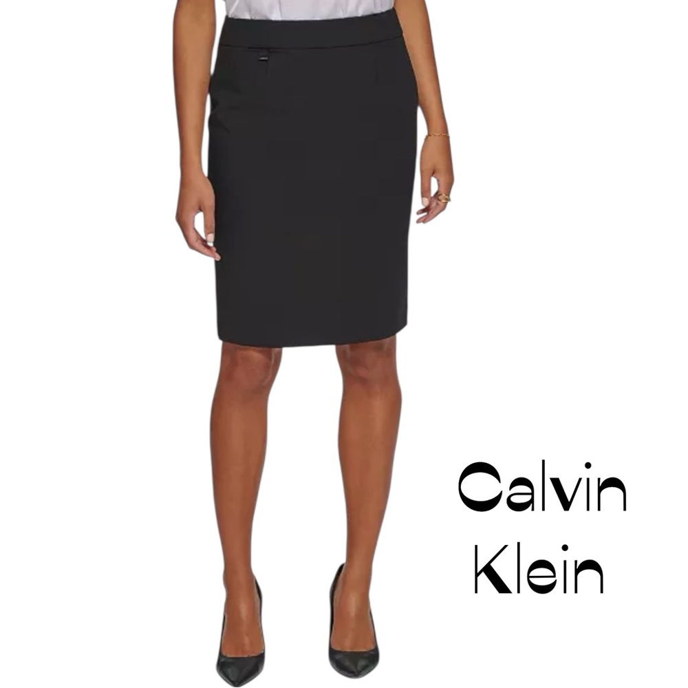 Calvin Klein Black Pencil Skirt NWT Size 8